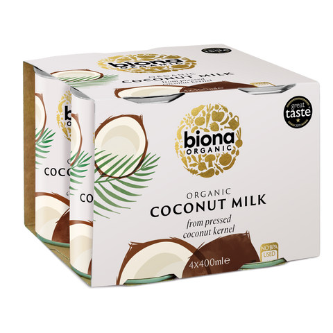 Biona Organic Coconut Milk 4 x 400ml