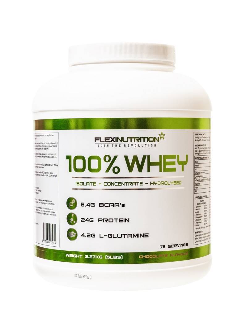 Flexi Nutrition 100% Whey Protein 2.27Kg