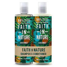 Faith in Nature Coconut Shampoo & Conditioner 2x400ml