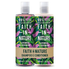 Faith in Nature Lavender & Geranium Shampoo & Conditioner 2x400ml