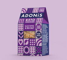 Adonis Black Pepper & Sea Salt Keto Crackers 60g