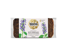 Biona Organic Rye Bread W/Chia & Flaxseed 500G