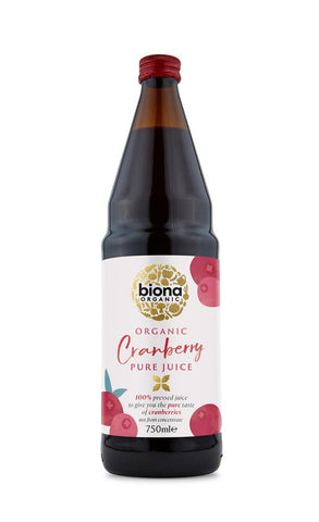 Biona Organic Cranberry Juice 100% 750ml