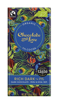Chocolate And Love Organic 71% Dark Chocolate 80G
