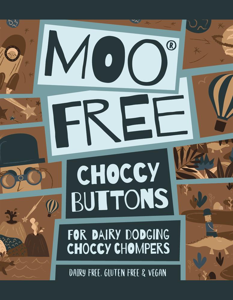 Moo Free Original Choccy Buttons 25g Dairy Free