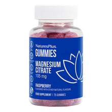 Natures Plus Gummies Magnesium Citrate 105mg Raspberry 75 gummies