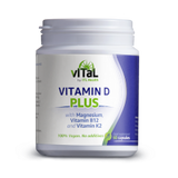 Vital Vitamin D Plus With Magnesium, B12 & K2 60Caps