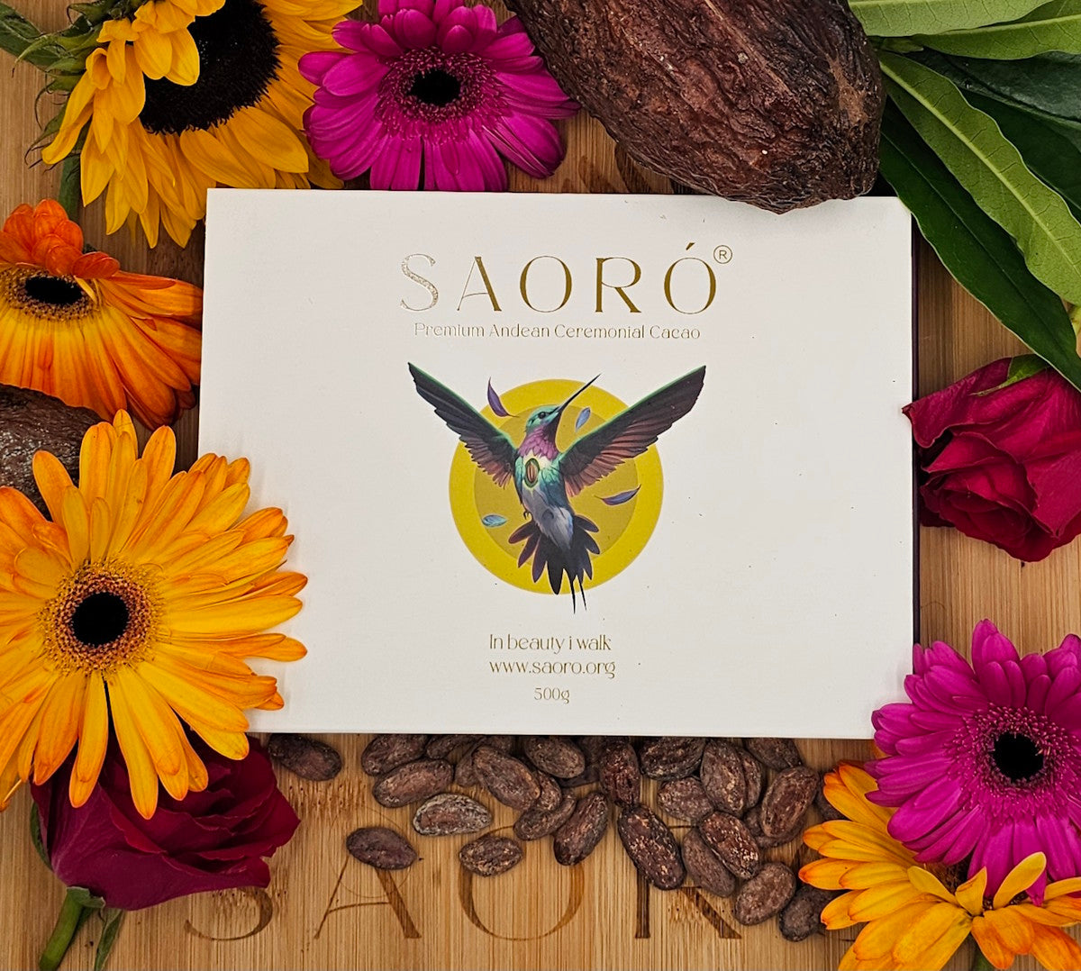 Saoró Premium Andean Ceremonial Cacao 500g