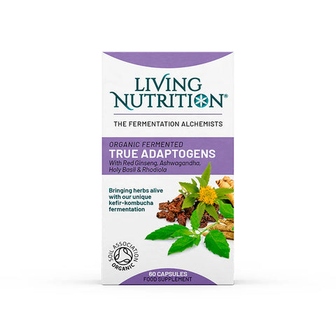Living Nutrition Organic Fermented True Adaptogens 60Caps