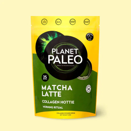 Planet Paleo Matcha Latte Collagen Hottie 225g