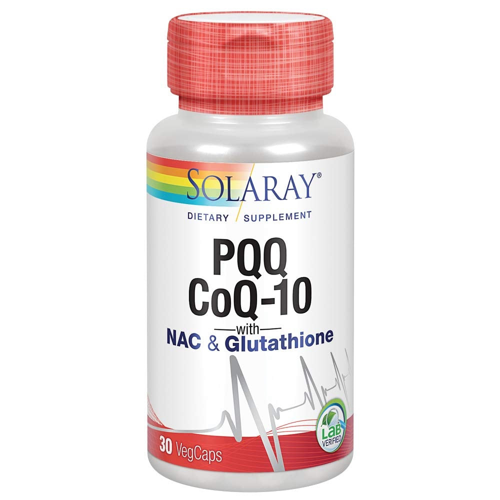 Solaray PQQ CoQ10 Glutathione NAC 30 Caps