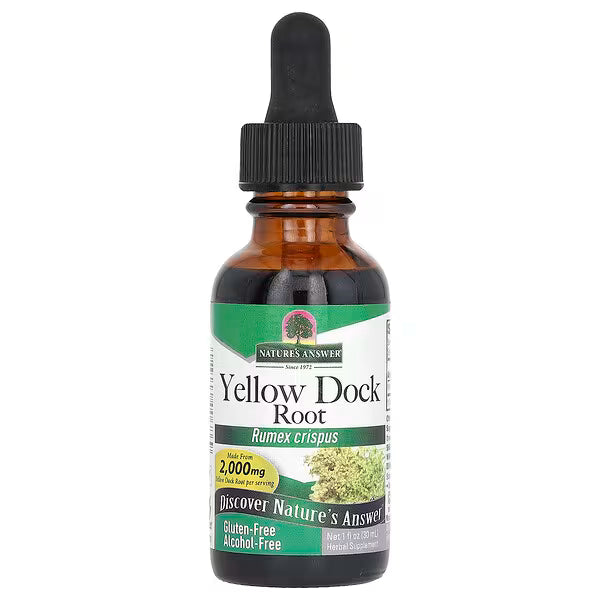 Nature's Answer Yellow Dock Root Alcohol-Free 500mg 30ml
