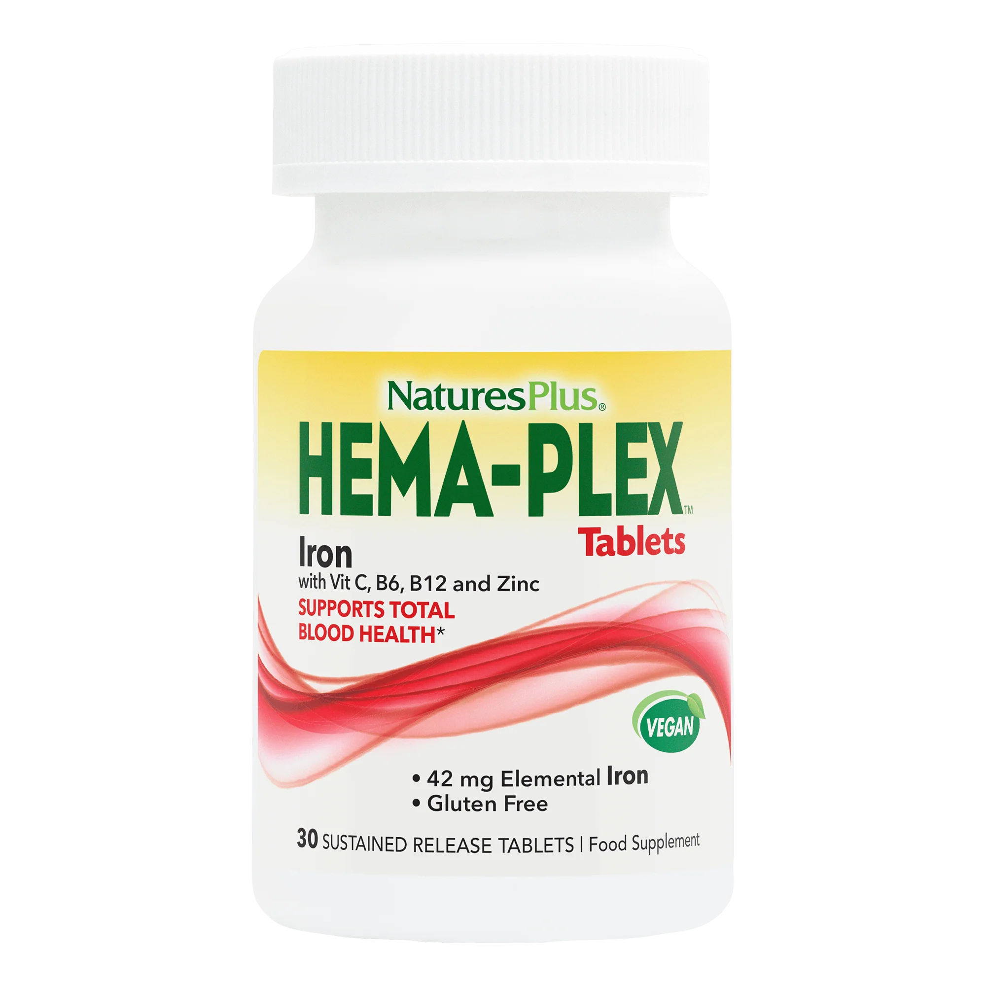 Natures Plus Hemaplex Sustained Release 30 Tabs