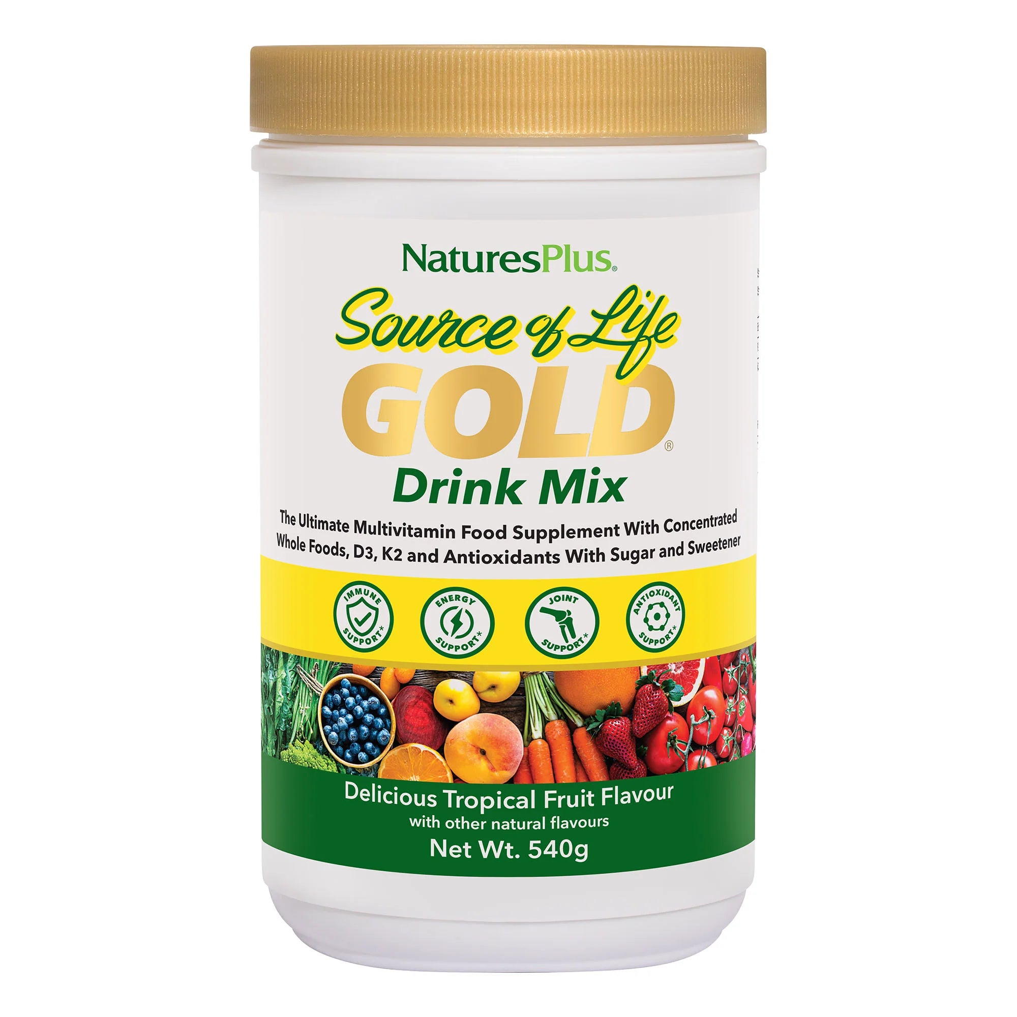 Natures Plus Source of Life Gold Drink Mix 540g