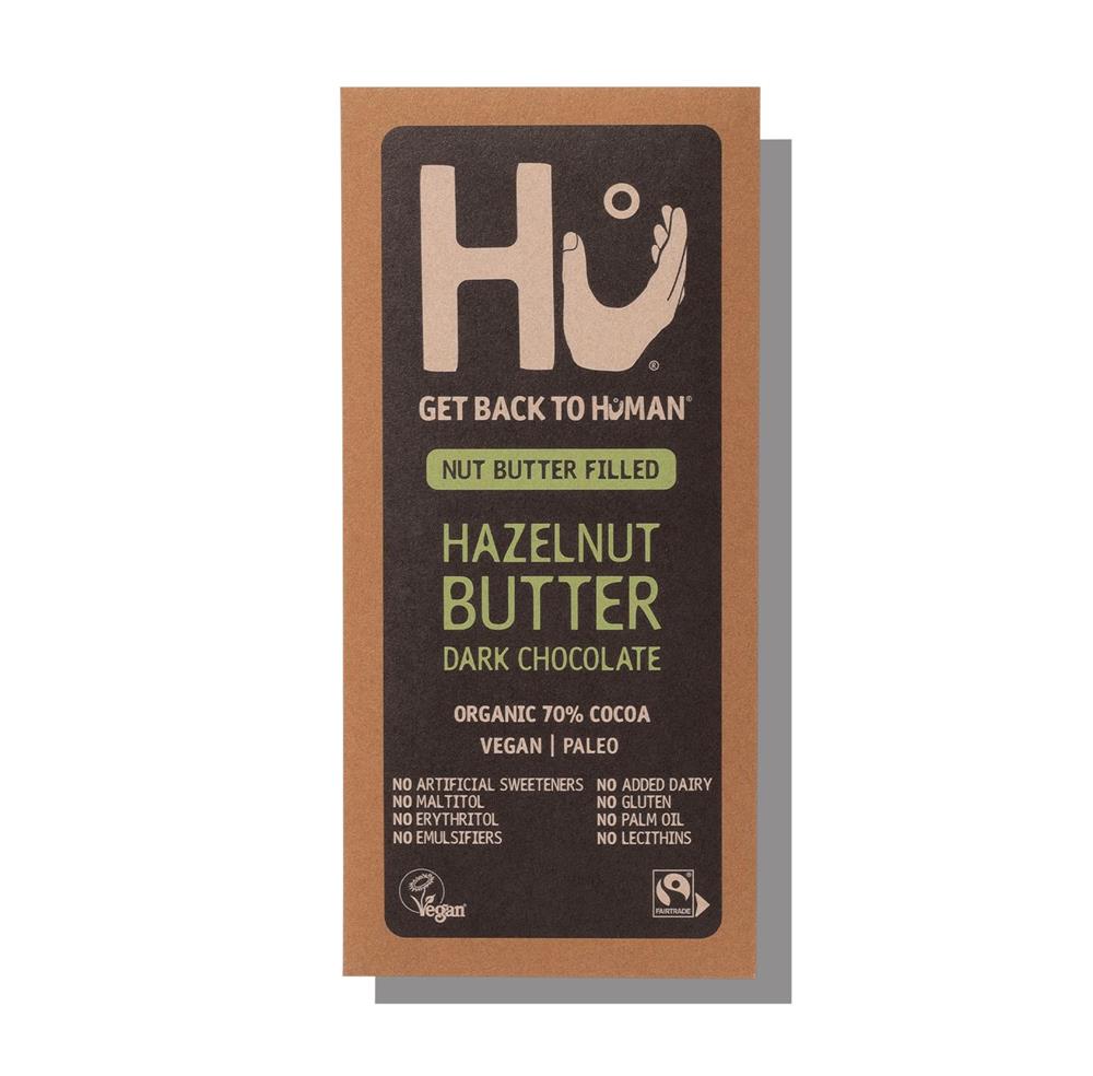 Hu Organic Hazelnut Dark Chocolate Bar 60g Gluten Free Vegan