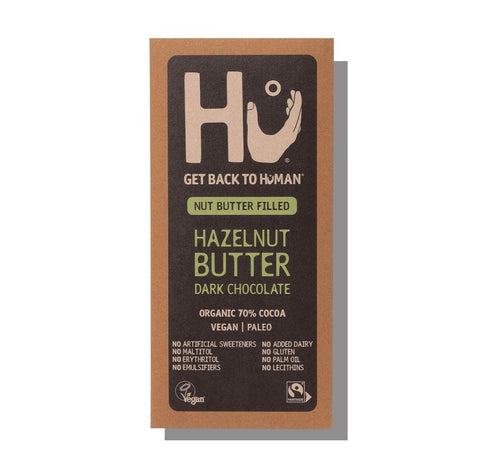 Hu Organic Hazelnut Dark Chocolate Bar 60g Gluten Free Vegan