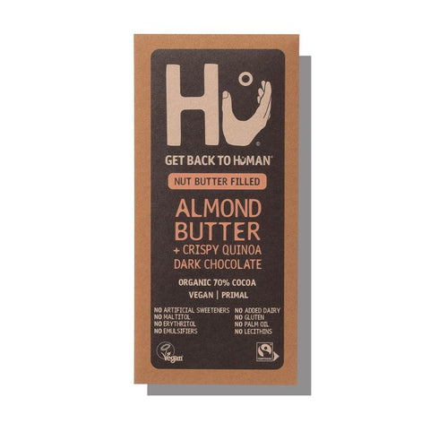 Hu Organic Almond and Quinoa Dark Bar 60g Gluten Free Vegan