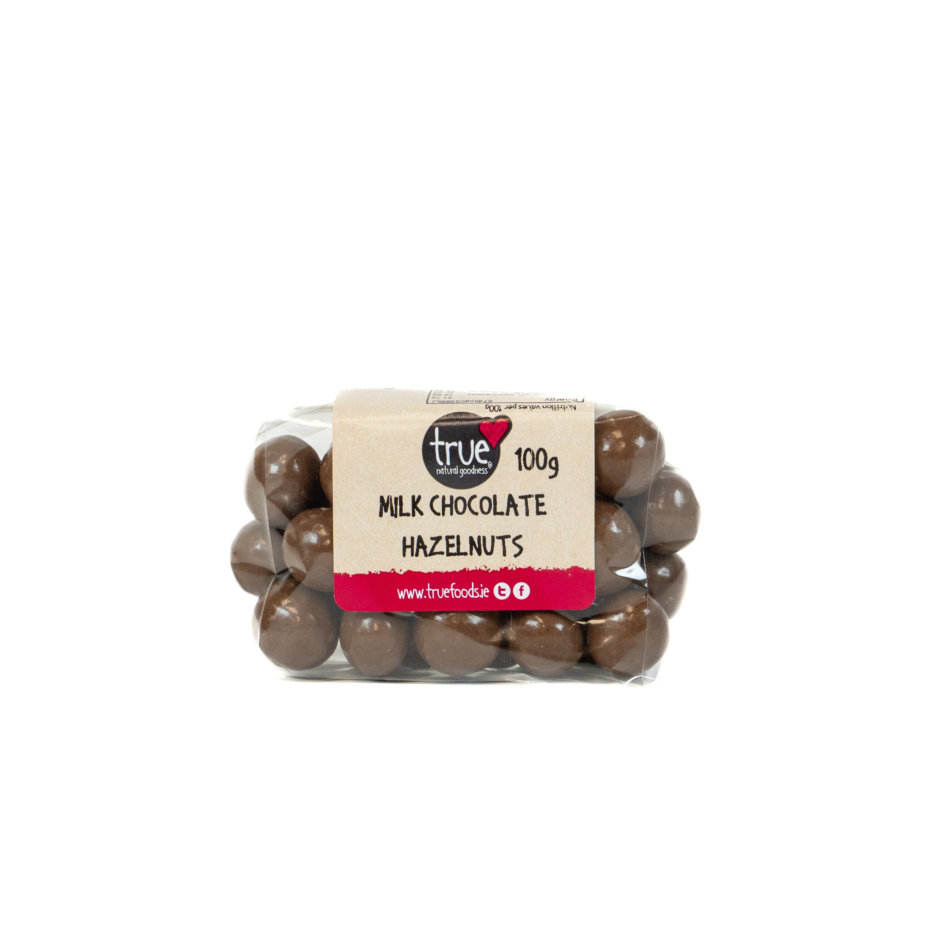 True Natural Goodness Milk Chocolate Hazelnuts 100G
