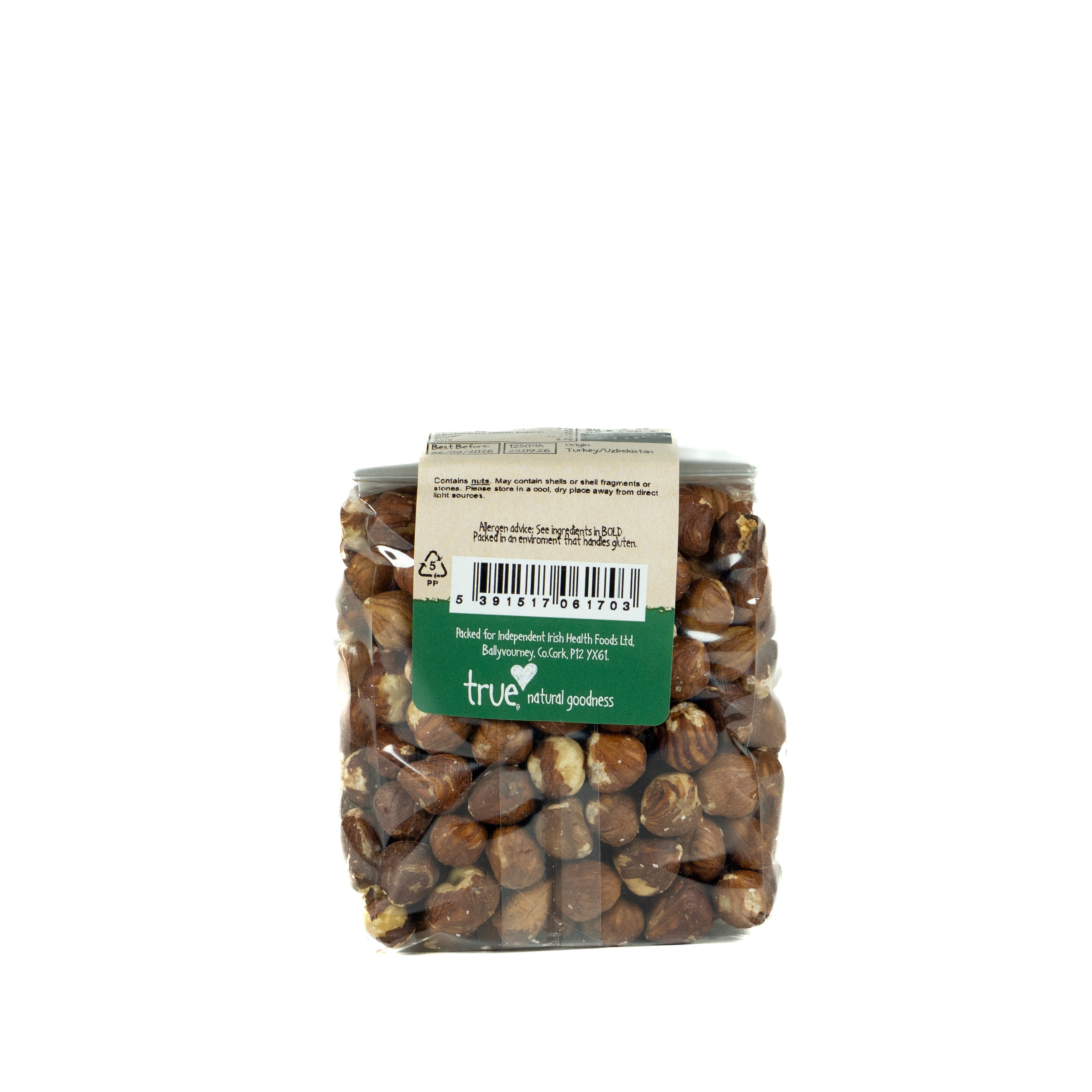 True Natural Goodness Hazelnuts Organic 250G