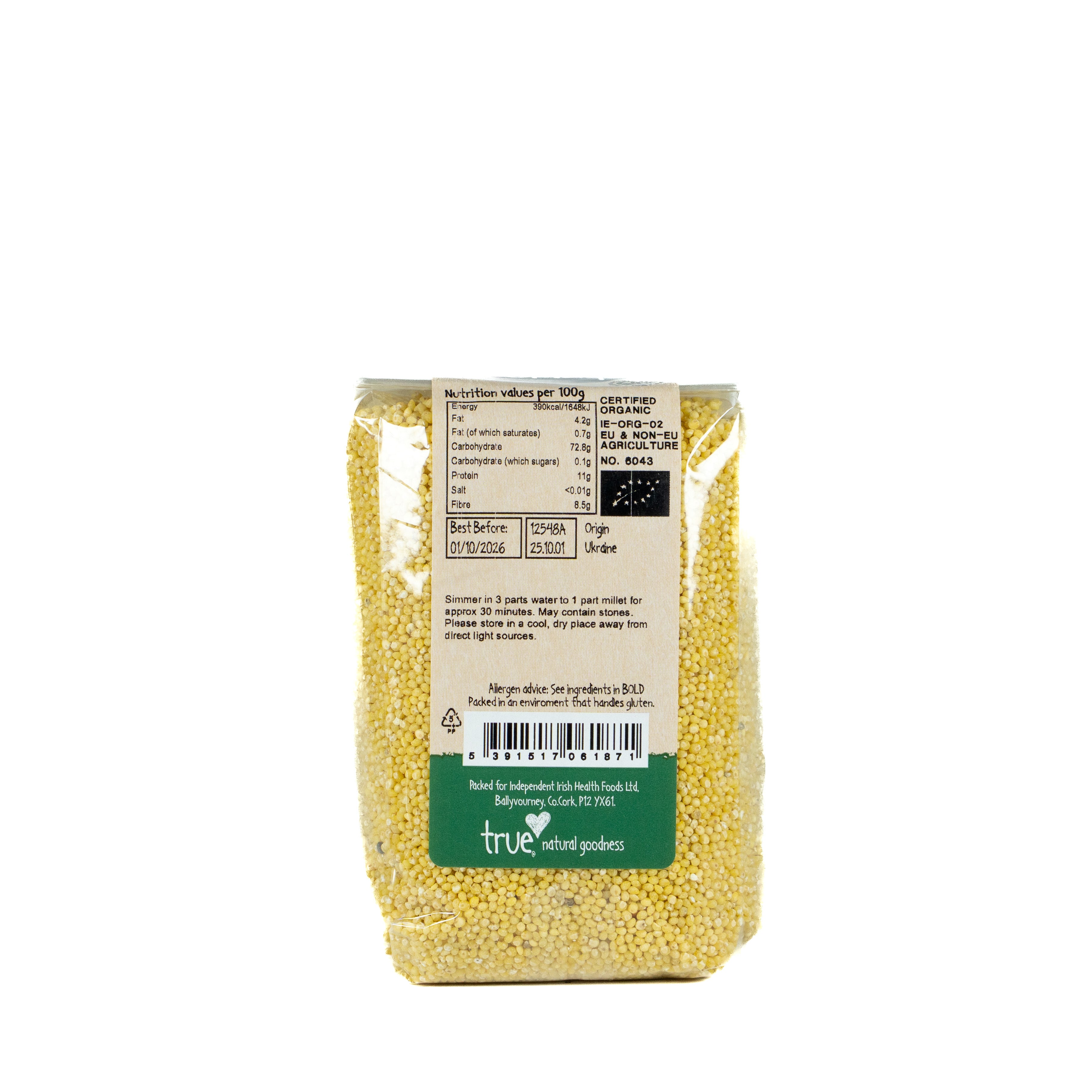 True Natural Goodness Millet Organic 500G