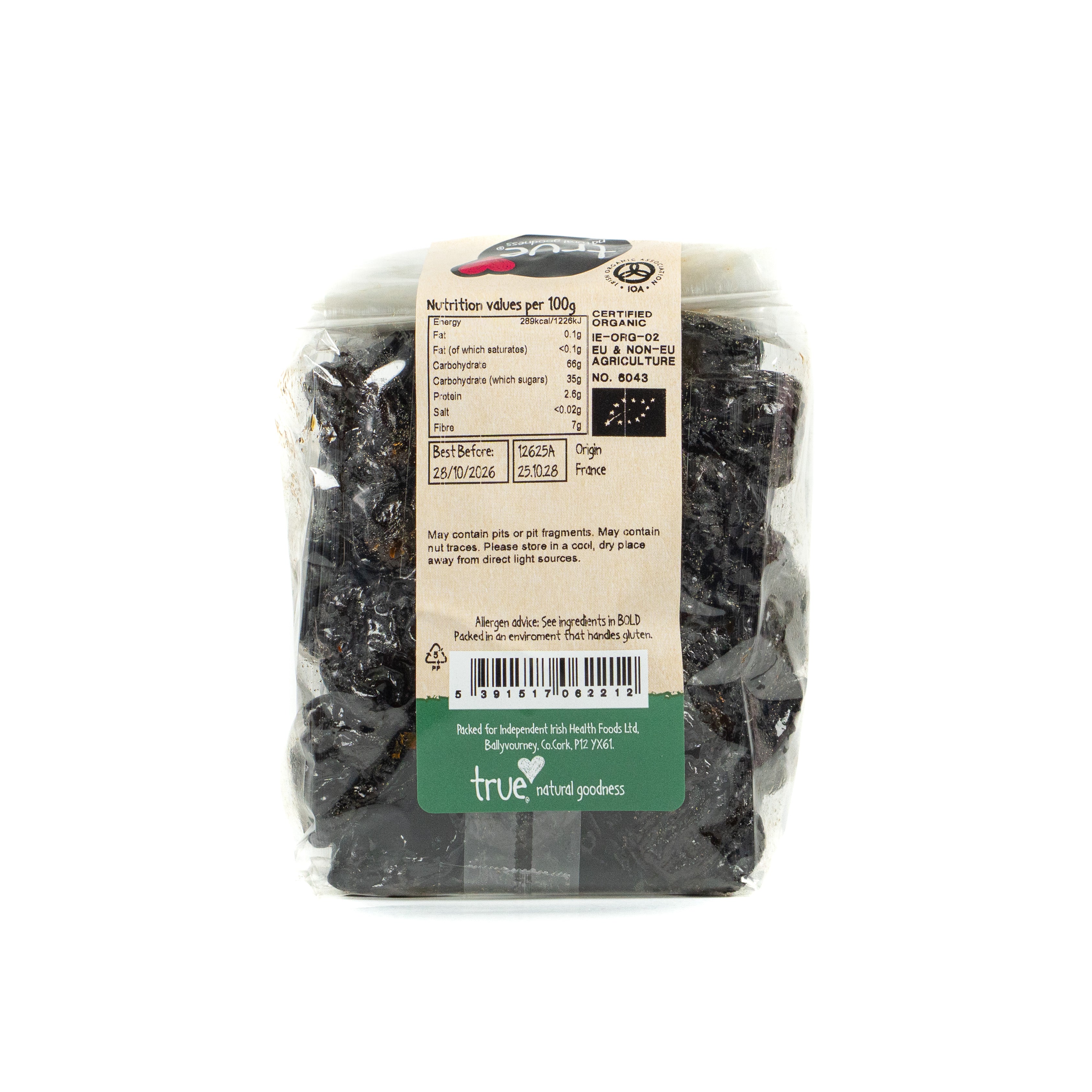 True Natural Goodness Organic Pitted Prunes 500G