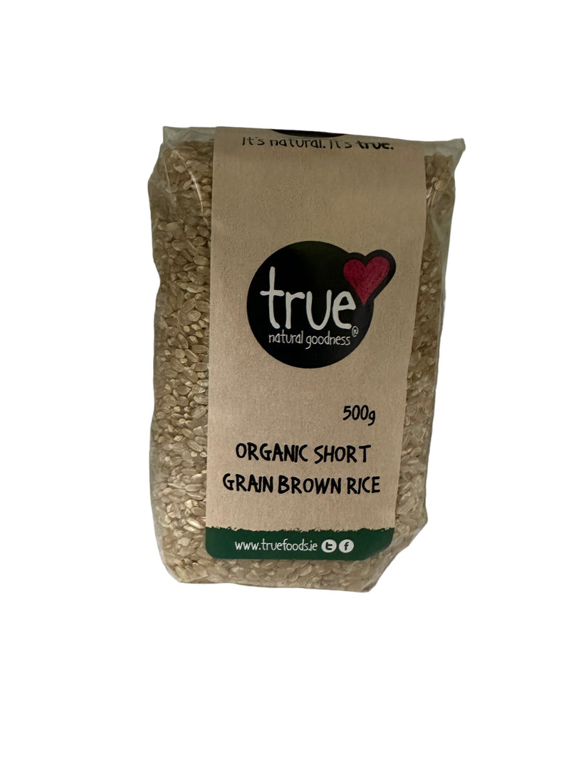 True Natural Goodness Rice Short Grain Brown Organic 500g