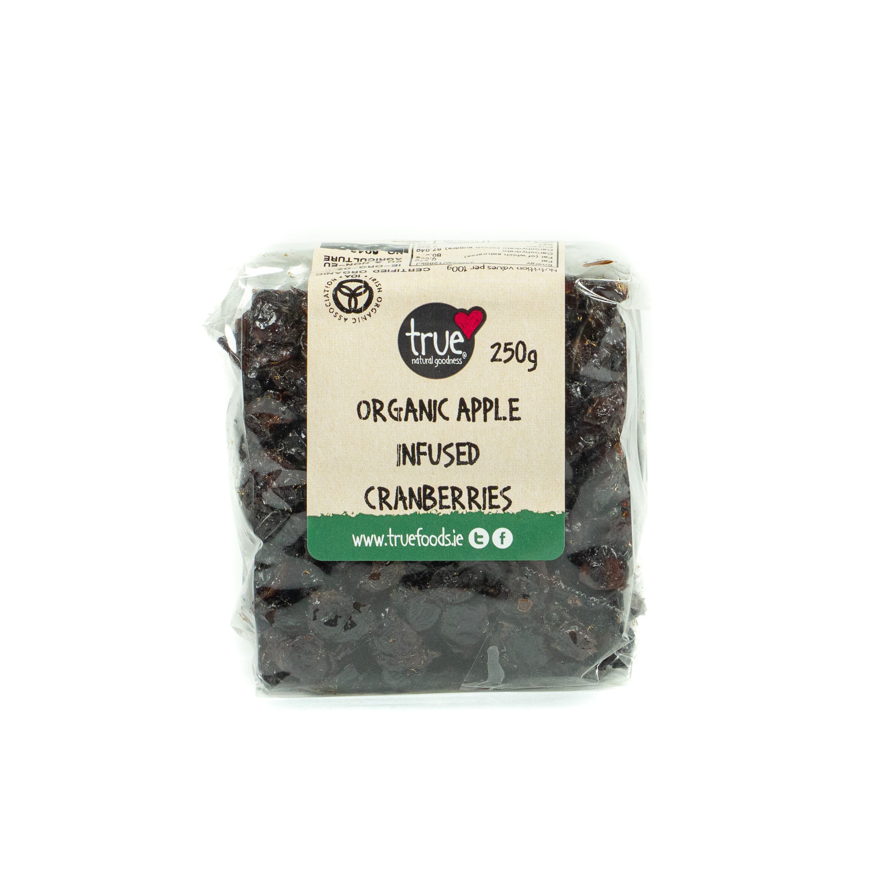 True Natural Goodness Organic Apple Infused Cranberries 250g