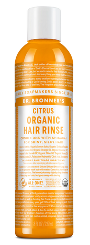 Dr Bronner Citrus Hair Conditioner Rinse 236ml