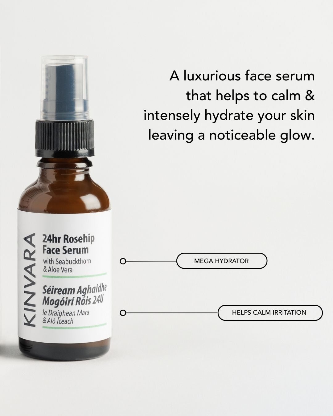 Kinvara Skincare 24Hr Rosehip Face Serum
