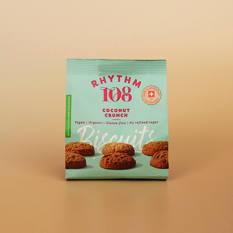Rhythm 108 Organic Coconut Cookie Share Bag 135g Gluten Free