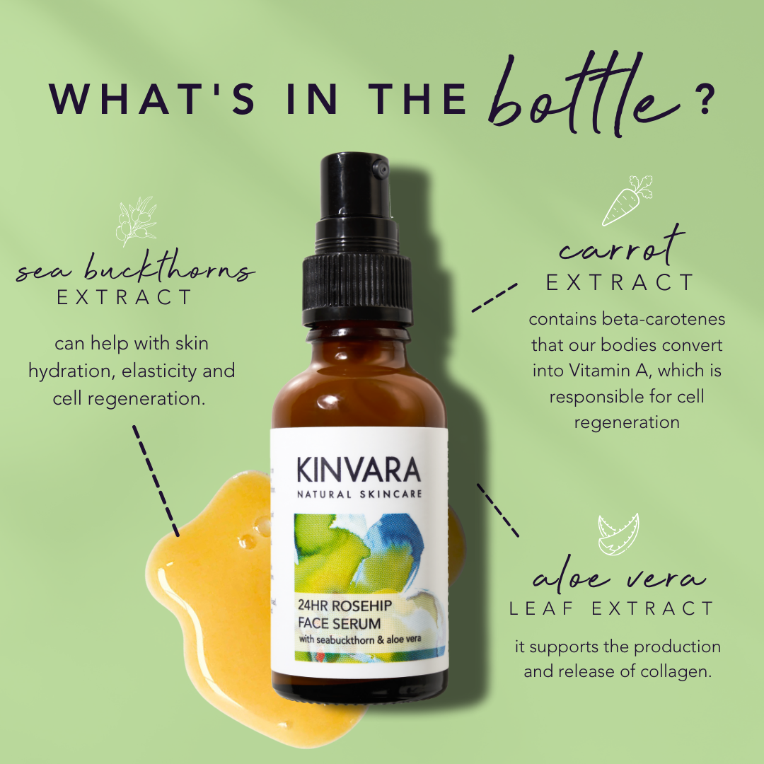 Kinvara Skincare 24Hr Rosehip Face Serum