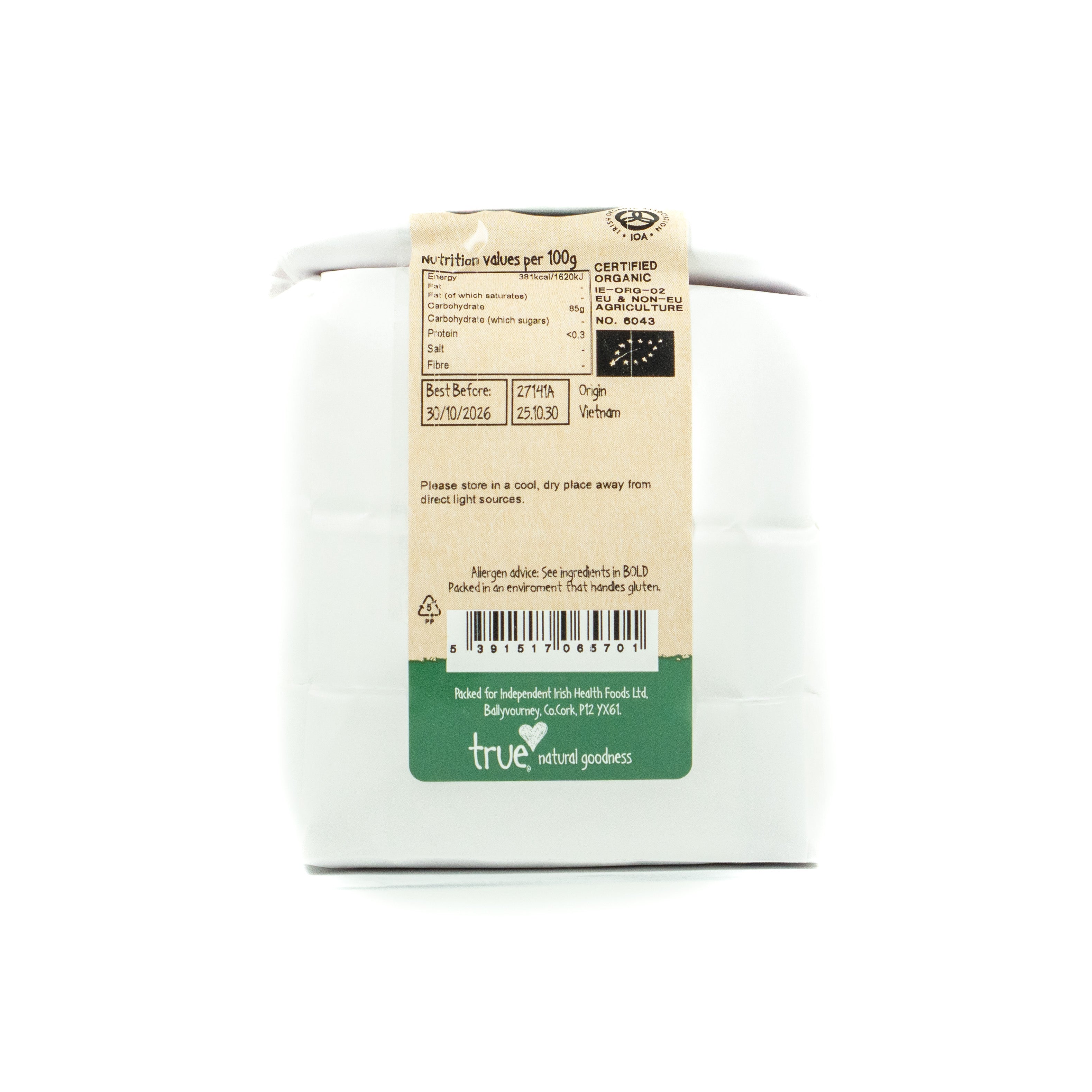 True Natural Goodness Organic Tapioca Flour 500g