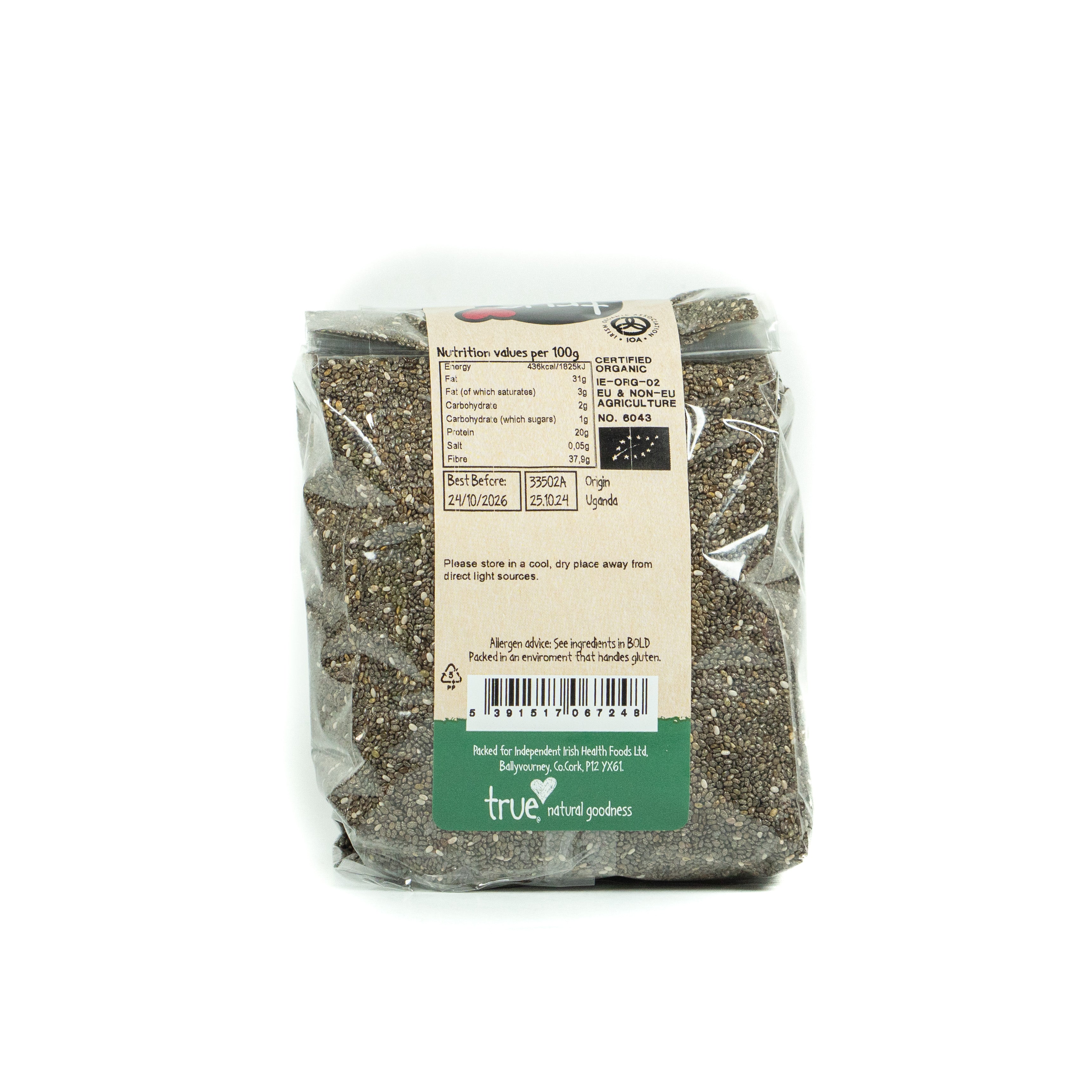 True Natural Goodness Organic Chia Seeds 500G