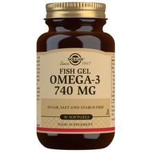 Solgar Omega-3 740 mg (Fish Gel - Kosher) 
50 Softgels