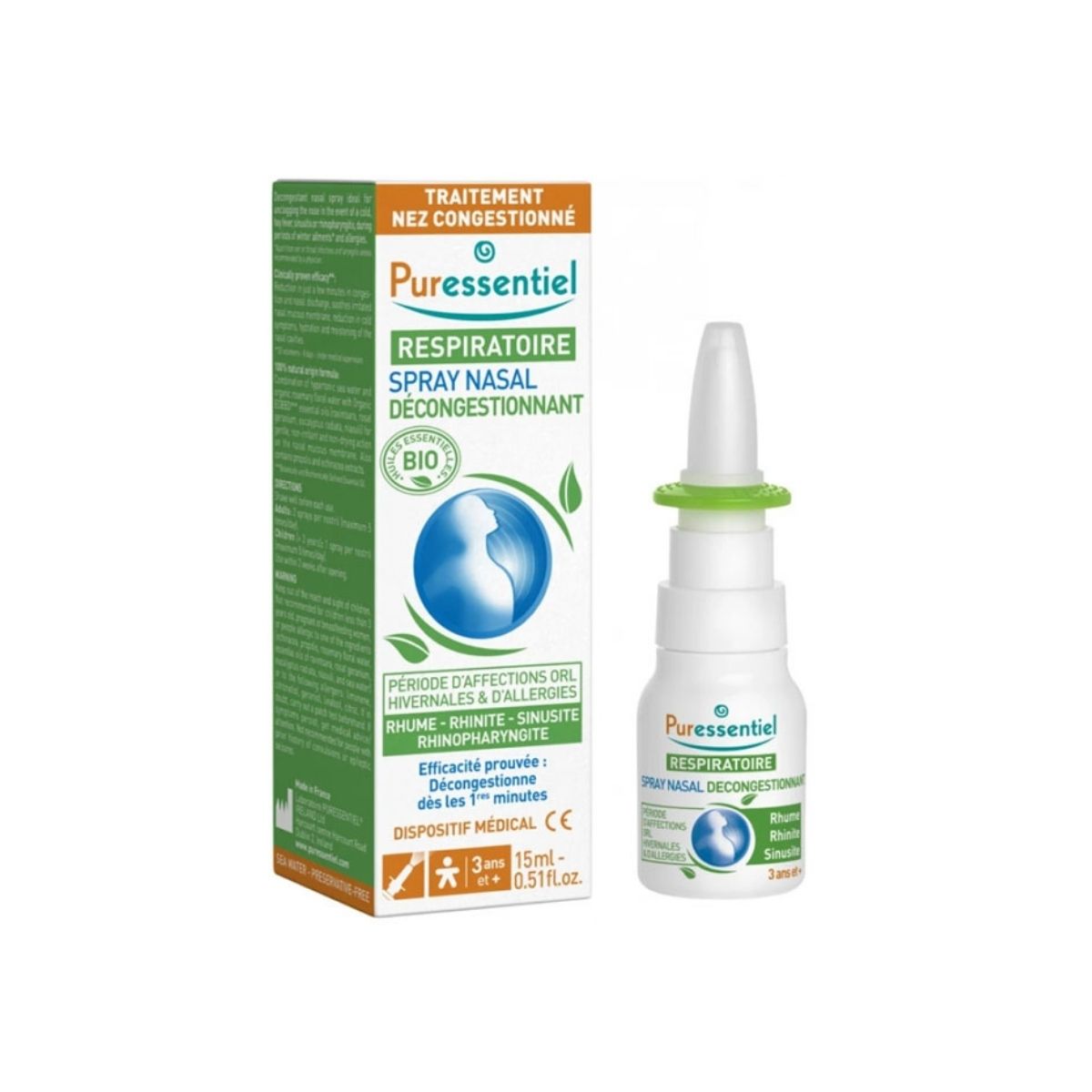 Puressentiel Respiratory Decongestant Nasal Spray 15ml