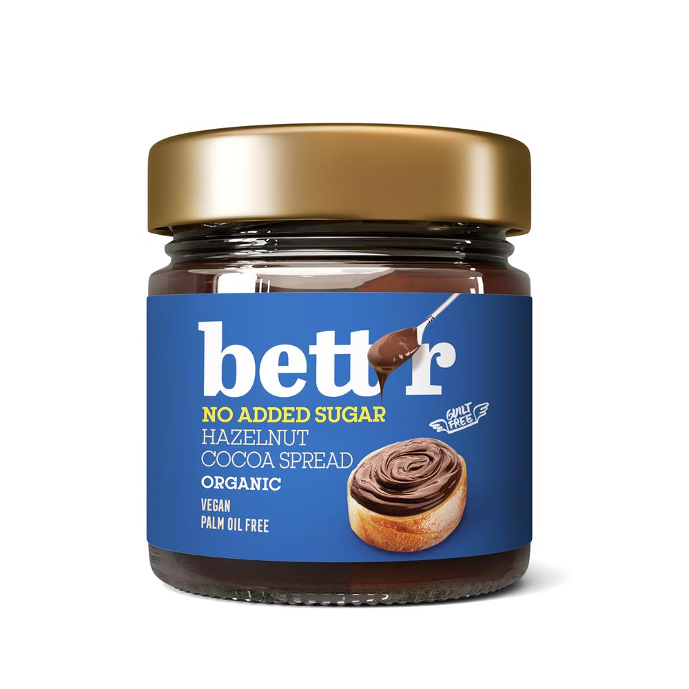 Bett'r Organic Hazelnut Cocoa Spread NAS 250g