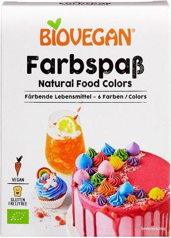 Biovegan Organic Natural Food Colours 6x8g