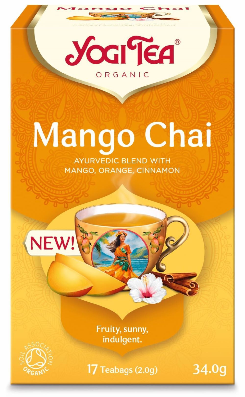 Yogi Tea Organic Mango Chai Tea 17 Bags