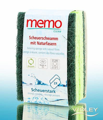 MEMO Recycled Cleaning Sponge 2 Pack