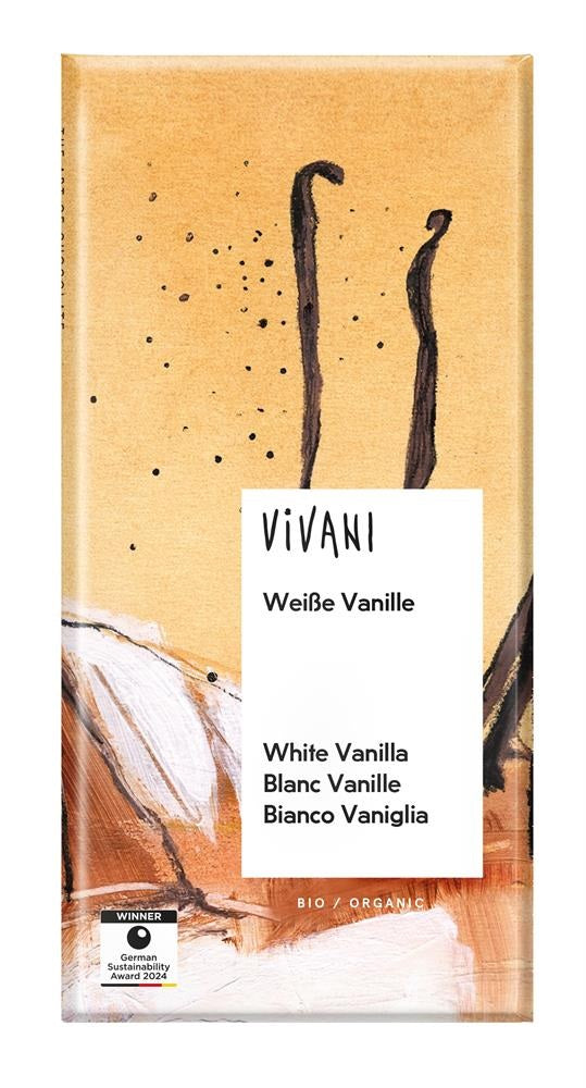 Vivani Organic White Chocolate w Vanilla 100g