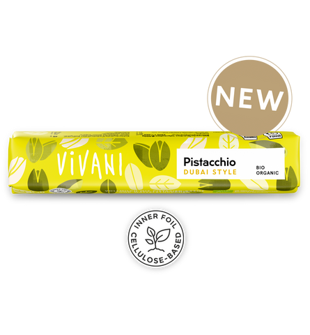 Vivani Organic Pistachio Chocolate Bar 40g