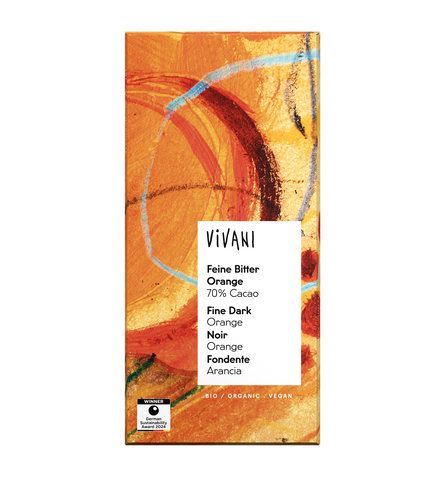 Vivani Organic Dark Orange Chocolate 80g