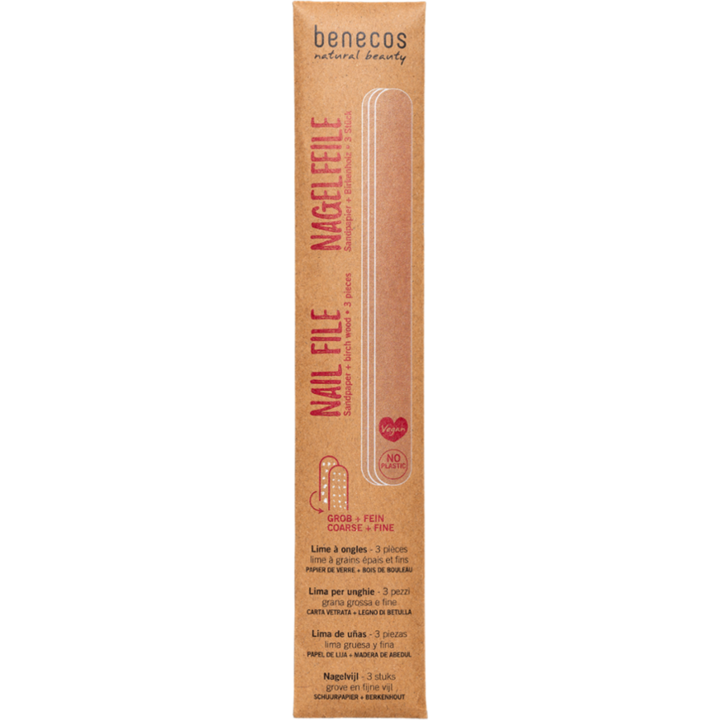 Benecos Nail Files 3 Pack Vegan, No Plastic