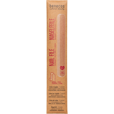 Benecos Nail Files 3 Pack Vegan, No Plastic