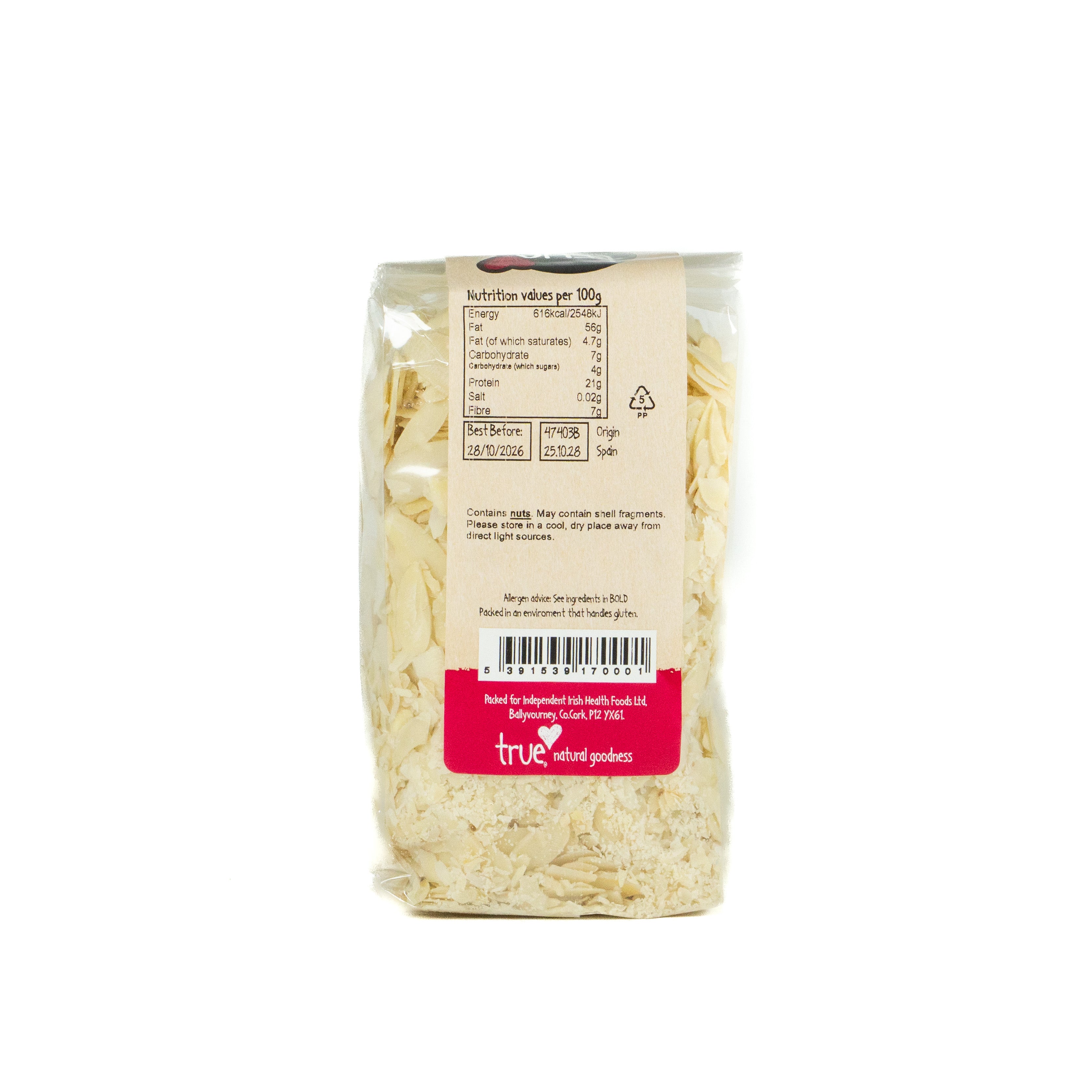 True Natural Goodness Almond Flakes 250g