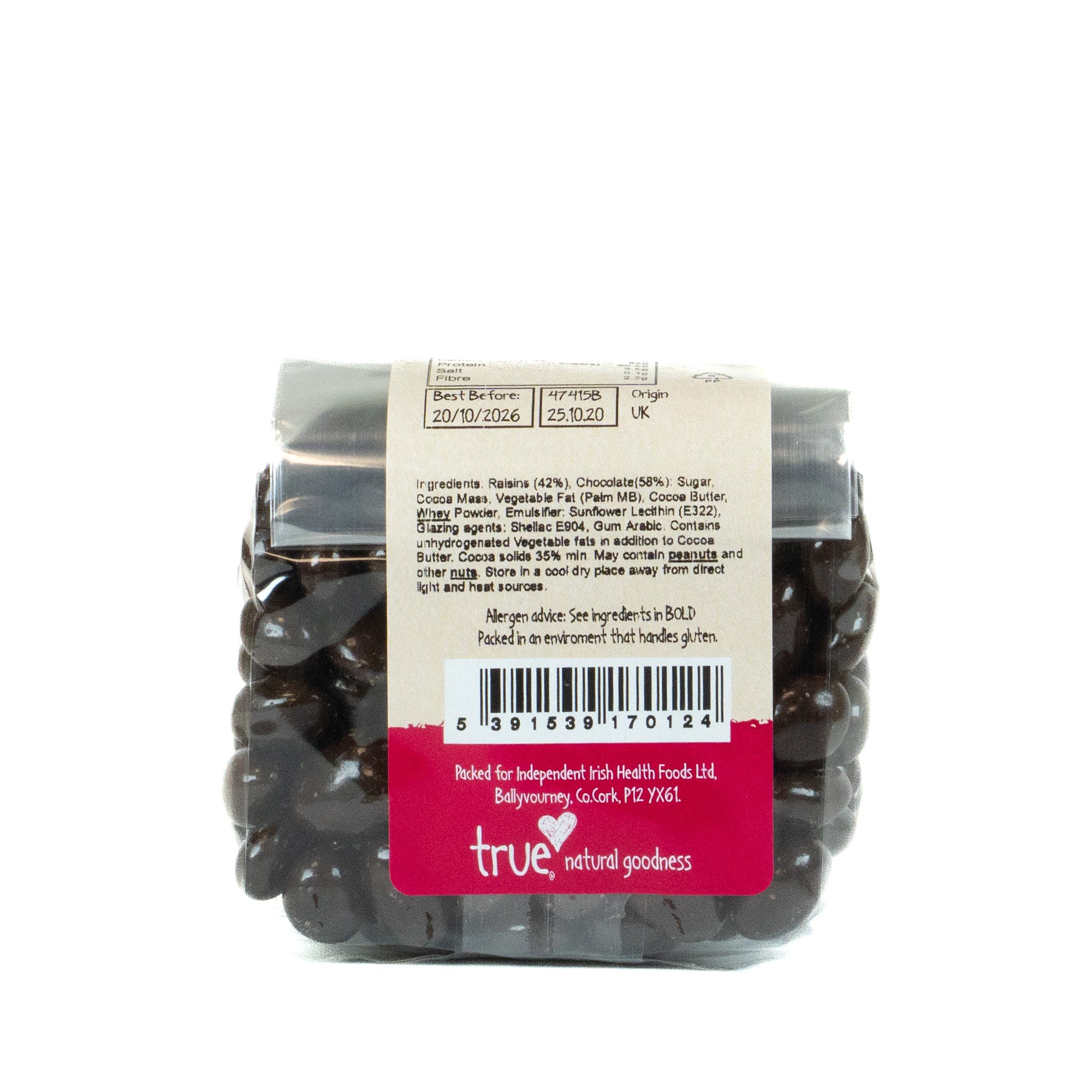 True Natural Goodness Dark Chocolate Raisins 250g