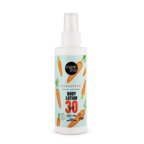 Organic Shop Organic Sunscreen Body Lotion 30 SPF 150ml