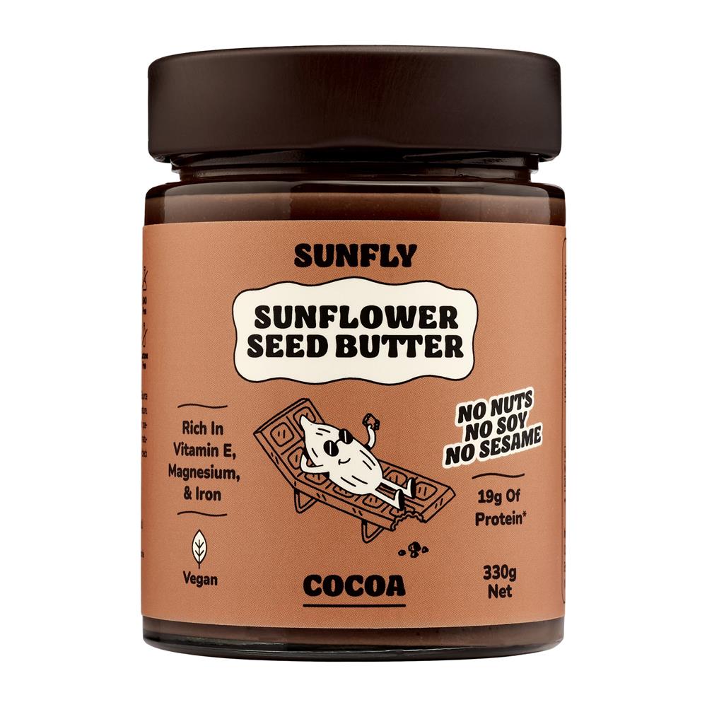 Sunfly Sunflower Seed Butter - Cocoa Spreadable 330g