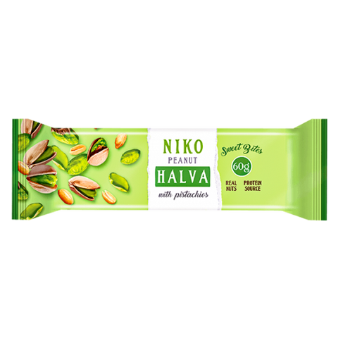 Niko Peanut Halva With Pistachio Bar 60g