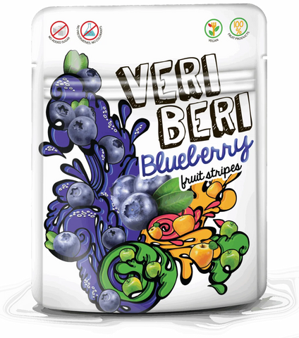 Veri Beri Blueberry Fruit Strips 50g